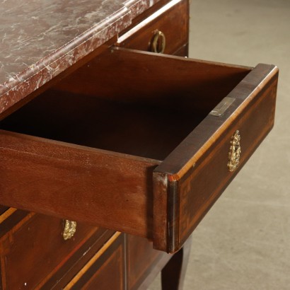 Revival Chest of Drawers Marble France Late 1800s