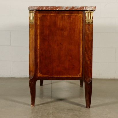 Revival Chest of Drawers Marble France Late 1800s