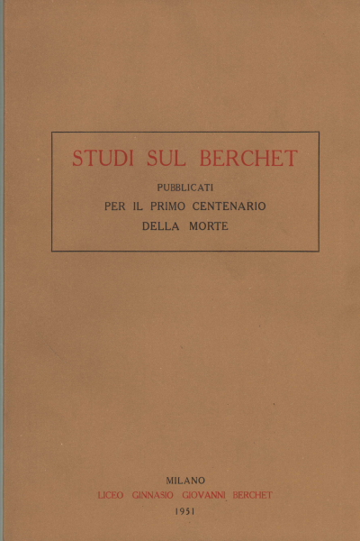 Studies on Berchet, AA.VV.