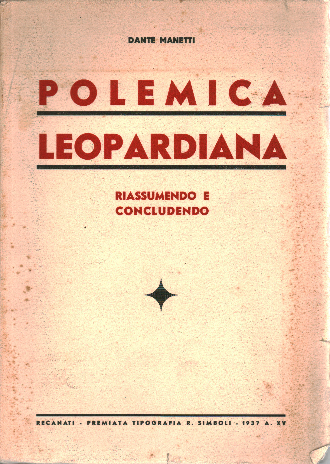 Polemica Leopardiana, s.a.