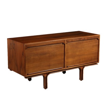 Cabinet by Gianfranco Frattini Walnut Veneer Vintage Italy 1960s-1970s