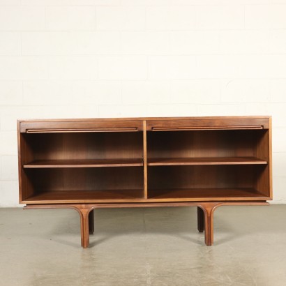 Cabinet by Gianfranco Frattini Walnut Veneer Vintage Italy 1960s-1970s