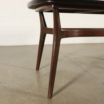 Table Bois teint ébène Formica Vintage Italie Années 60