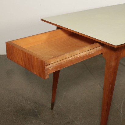 Table Beech Formica Vintage Italy 1950s