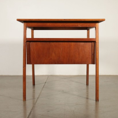 Desk Mahogany Formica Vintage Italy 1950s