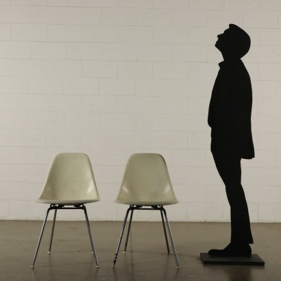 Pair of Chairs by Charles and Ray Eames Vintage 1970s