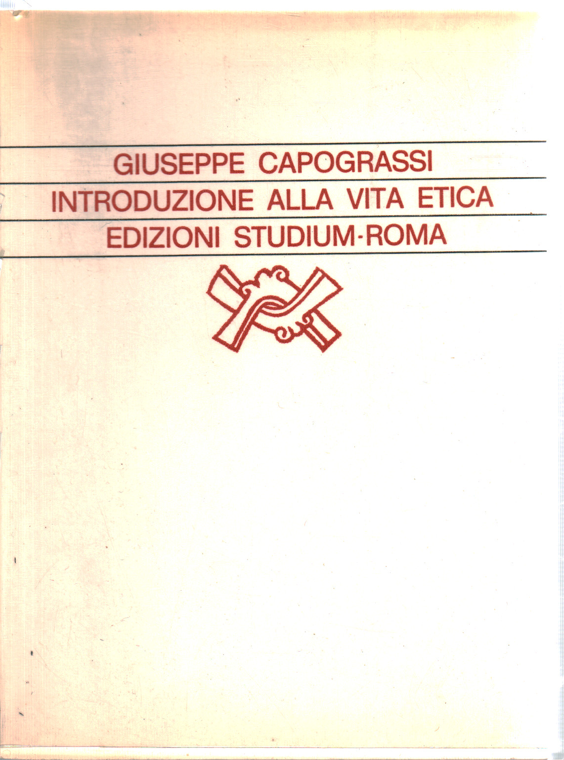 Introduzione alla vita etica, s.a.