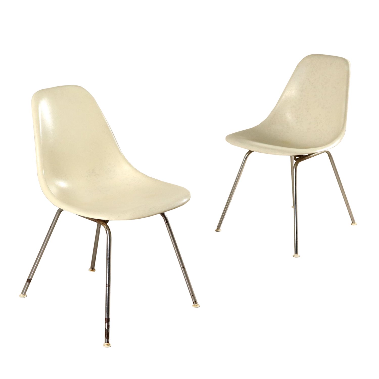 Paar Stuhle Von Charles Und Ray Eames Vintage Italy 70er Jahre Stuhle Moderne Dimanoinmano It