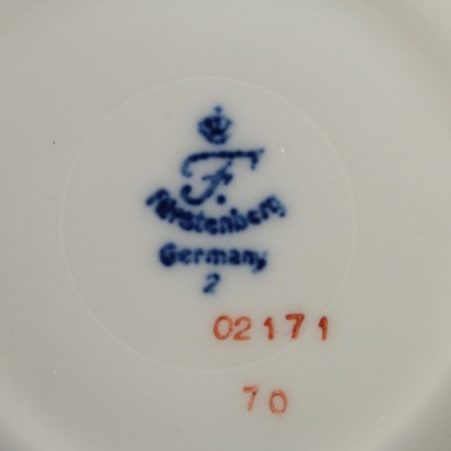 Service à Thé Café Porcelaine Blanche Manufacture Furstenberg '900