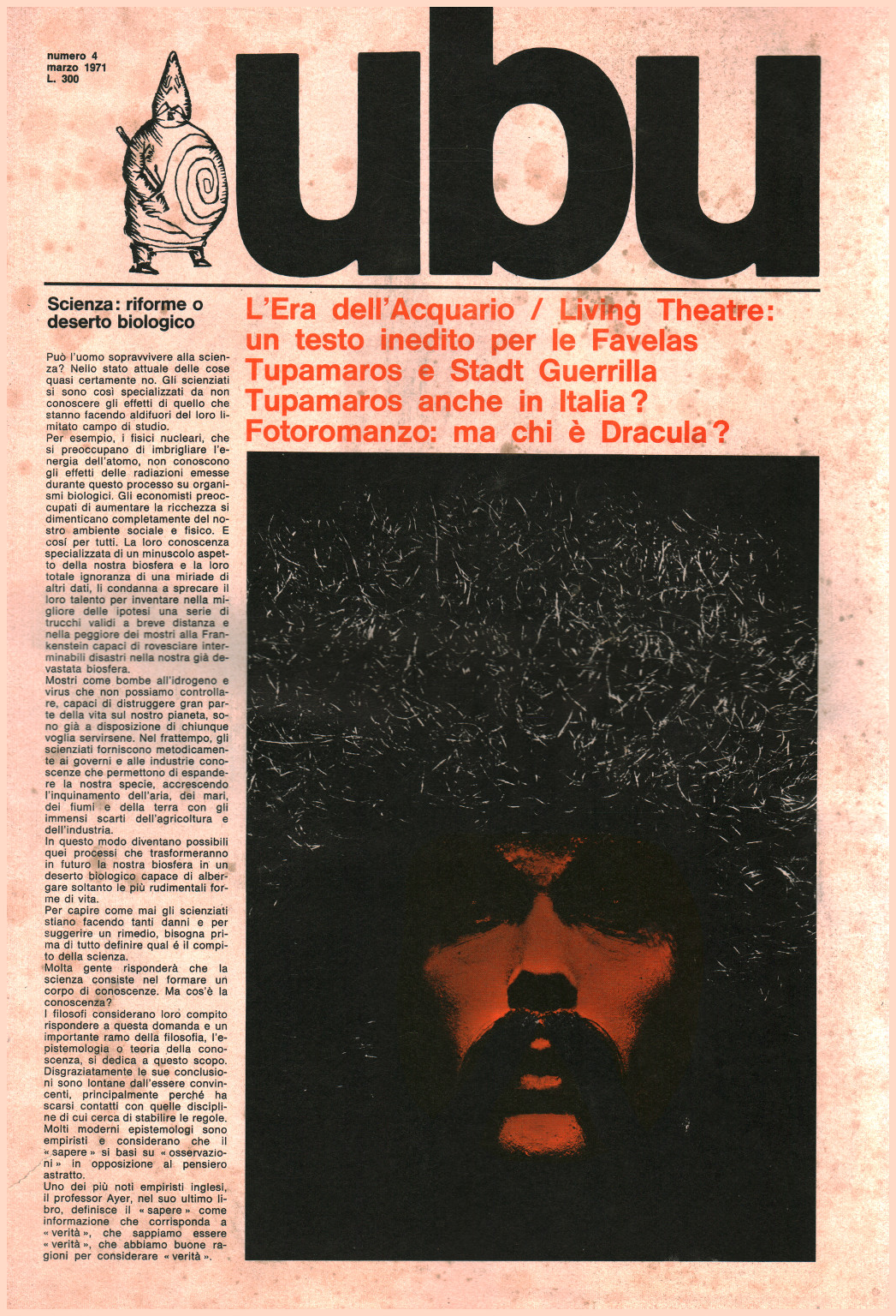 Ubu numero 4 marzo 1971, s.a.