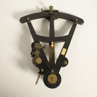 Sextant Ebonized Wood Brass 20th Century