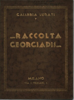 Catalogo della vendita all'asta della Raccolta Georgiadis