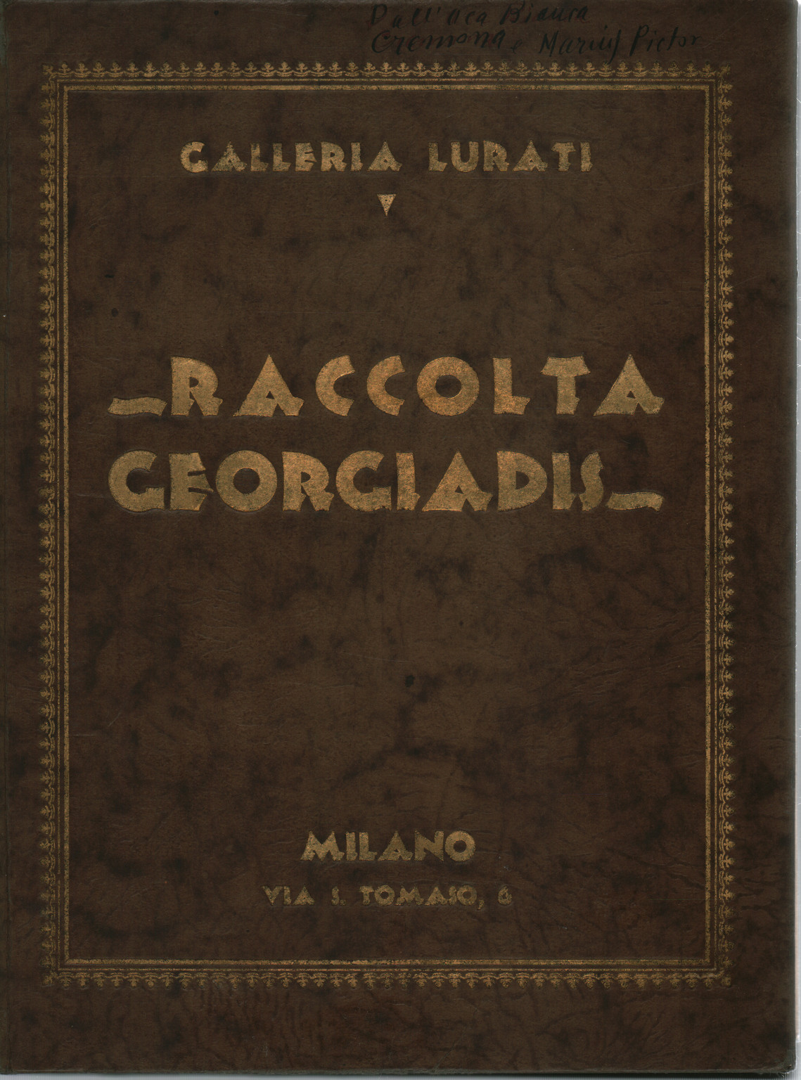 Catalogue de la vente aux enchères de la Ge Collection, s.a.