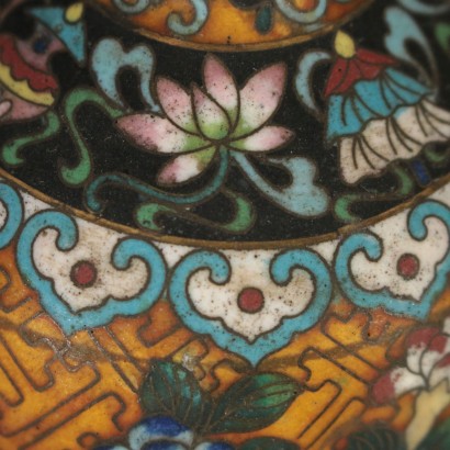 Cloisonne-Vase China 20. Jahrhundert