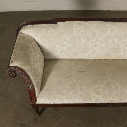 Walnut Padded Sofa Veneto Italy 18th Century