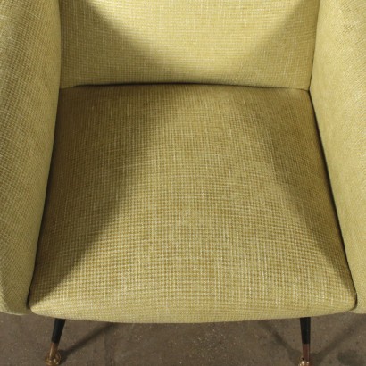 Pair of Armchairs Velvet Upholstery Foam Vintage Italy 1960s