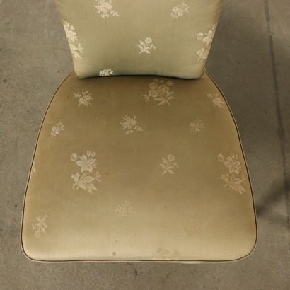 Paar Sessel mit Fußbänke Vintage Italien 40er-50er Jahre