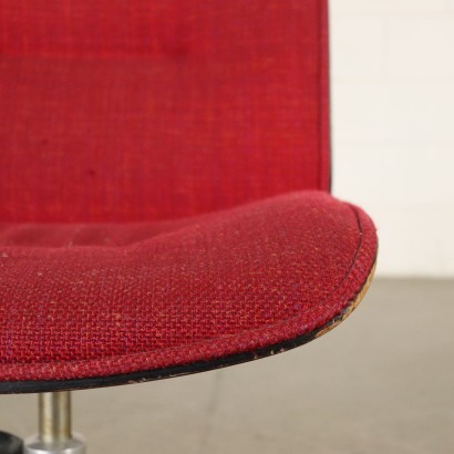 Chaise de Bureau Ico Parisi Répandu Aluminium Mim Italie Années 70