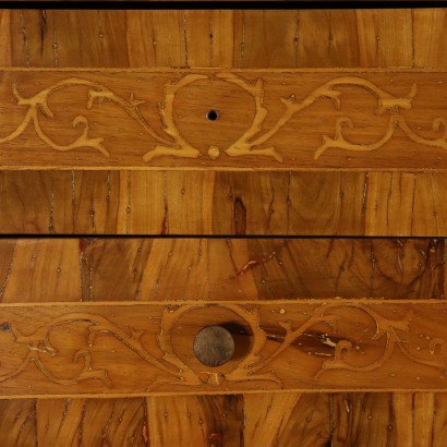 Chest of Drawers Maple Inlays Italy 20th Century