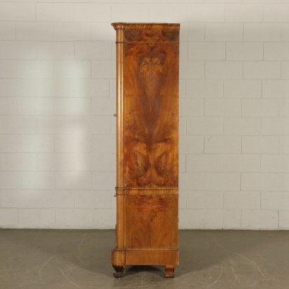 Petite Armoire Placage de Dalle de Noyer Miroirs Italie '900