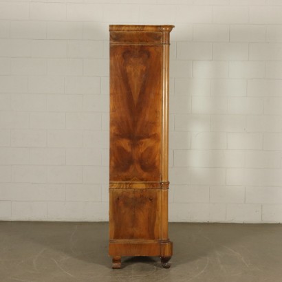 Small Wardrobe with Mirrors Walnut Italy First Half of 1900s