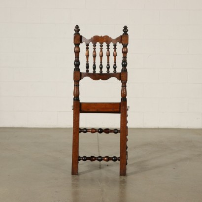 antiguo, silla, sillas antiguas, silla antigua, silla italiana antigua, silla antigua, silla neoclásica, silla del siglo XVIII, grupo de 7 sillas de nogal
