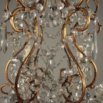 Chandelier Glass Pendants Italy First Half of 1900s