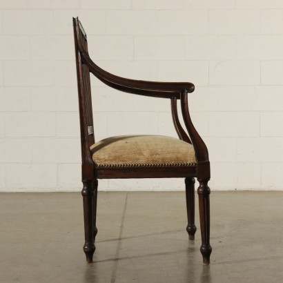 Neoclassical Armchair Walnut Italy 18th Century