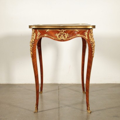 Elegant Petite Table Acajou Palissandre Bronze France '800