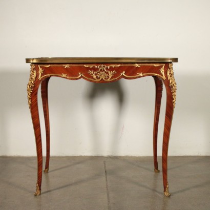 Elegant Petite Table Acajou Palissandre Bronze France '800