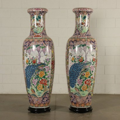Paar Große Porzellanvasen China 20. Jahrhundert