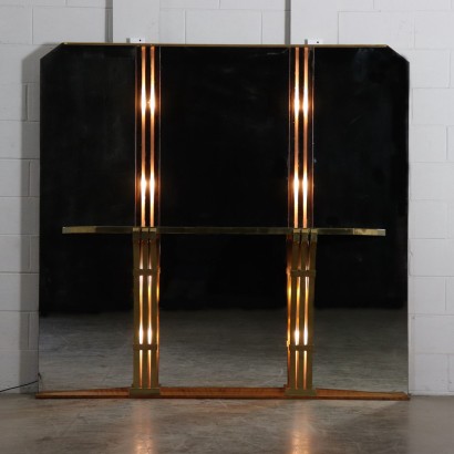 Console Table with Mirror Vintage France 1930s-1940s