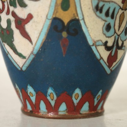 Pair of Decorative Cloisonne Vases Italy