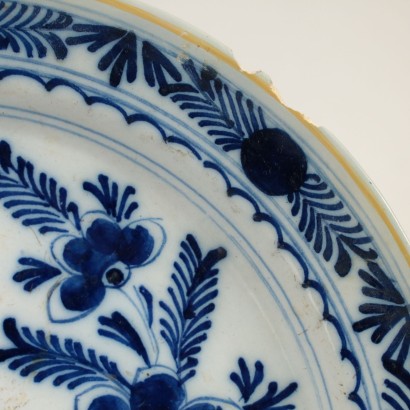 Assiette Majolique Delft Pays Bas '700 -'800