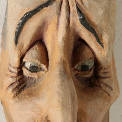 Papier-mache Satirical Mask Italy 20th Century