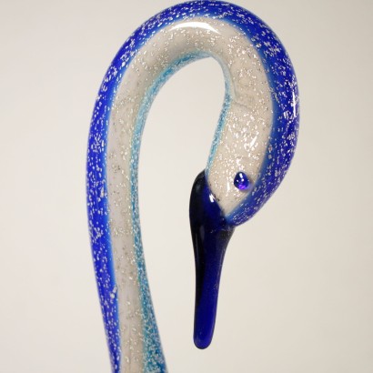 Blown Glass Swans Rosis Manufacture Murano Italy 20th Century