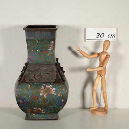 Paar Cloisonné Vasen Japan 19. Jahrhundert