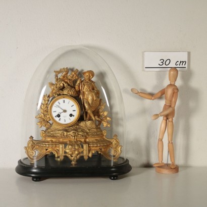 Horloge Antimoine doré France Fin de '800