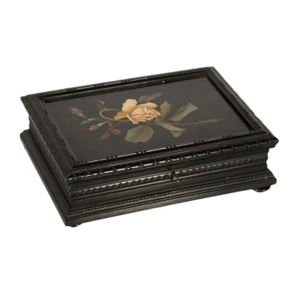 Neo-Renaissance Box Ebonized Wood Italy Late 1800s