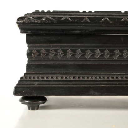 Neo-Renaissance Box Ebonized Wood Italy Late 1800s