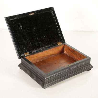 Neo-Renaissance Box Ebonized Wood Italy Late 1800s