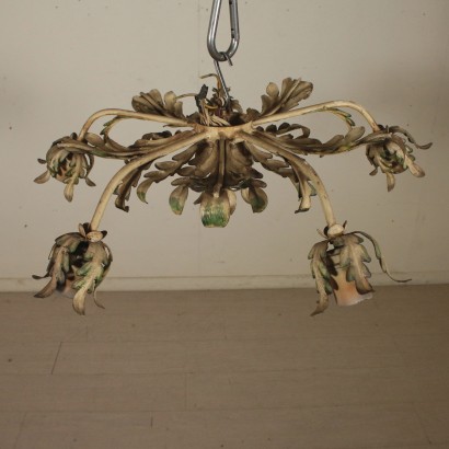 Chandelier with Sheet Leaves Italy 20th Century