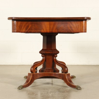 English Writing Desk Maple Mahogany Late 1800s