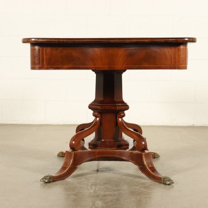 English Writing Desk Maple Mahogany Late 1800s