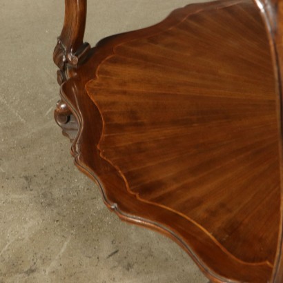 Coffee Table Maple Walnut Italy First Half of 1900s