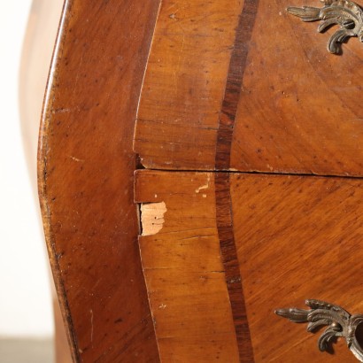 Revival Chest of Drawers Walnut Rosewood First Half of 1900s