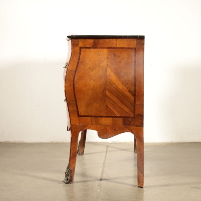 Revival Chest of Drawers Walnut Rosewood First Half of 1900s