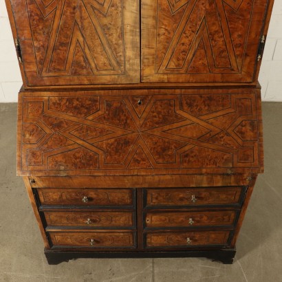 Bureau Bookcase with Inlays Italy First Half of 1700s