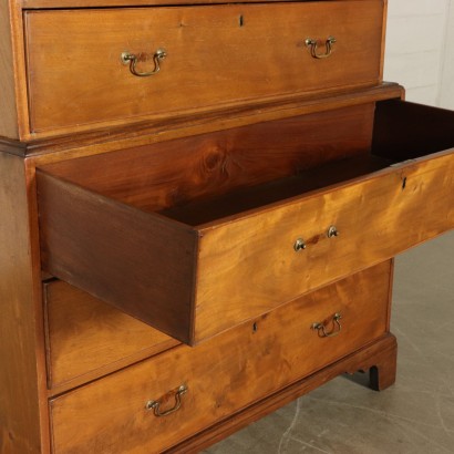 Commode à deux Corps Acajou Angleterre Fin '800