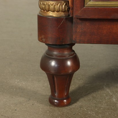Revival Chest of Drawers Mahogany Brass Italy 20th Century
